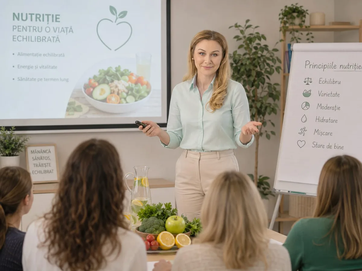 Nicoleta Ghinea pregătind recomandări personalizate